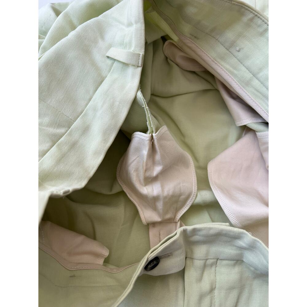 Ballin John Craig Relax Golf Shorts Tencel Linen Silk Light Green Size 36 SG - Picture 7 of 13